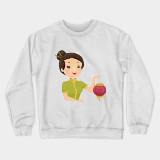 Qipao Woman Crewneck Sweatshirt